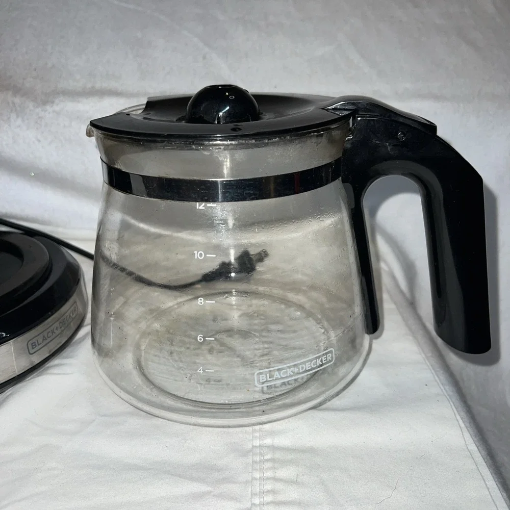 BLACK+DECKER 12 Cup Programmable Coffee Maker Stainless Steel Brew Strength
